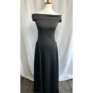 Commense Women’s Blk Form Fitting Off The Shoulders Dress NWT M